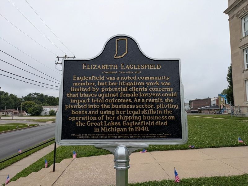 Elizabeth Eaglesfield Marker, Side Two. Click for full size. Elizabeth Eaglesfield Marker, Side Two image. Click for full size.