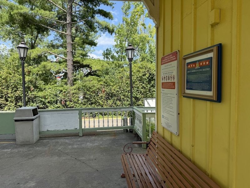 Great America Scenic Railway Marker. Click for full size. Great America Scenic Railway Marker image. Click for full size.