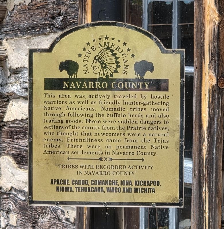 Native Americans Navarro County Marker image. Click for full size.