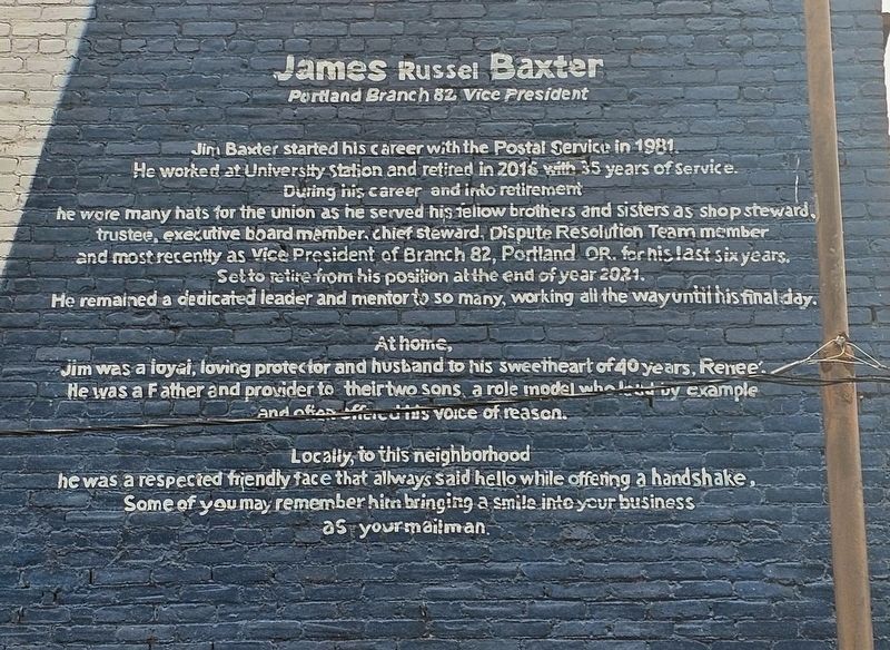 James Russel Baxter Marker. Click for full size. James Russel Baxter Marker image. Click for full size.
