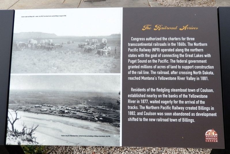 The Railroad Arrives Marker. Click for full size. The Railroad Arrives Marker image. Click for full size.