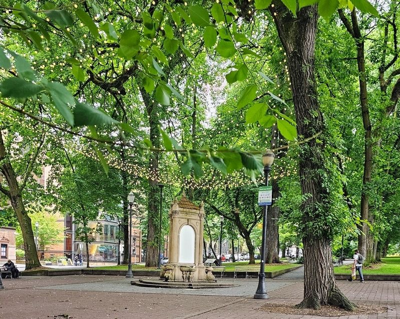 The Shemanski Fountain Marker. Click for full size. The Shemanski Fountain Marker image. Click for full size.