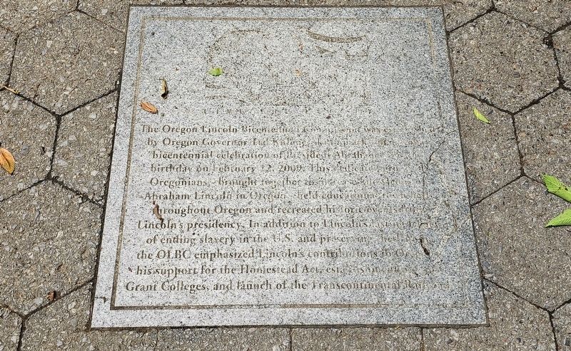 Lincoln Bicentennial Marker. Click for full size. Lincoln Bicentennial Marker image. Click for full size.