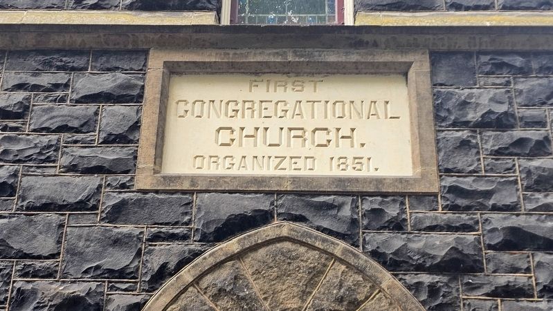 First Congregational Church Organized 1851. Click for full size. First Congregational Church Organized 1851 image. Click for full size.