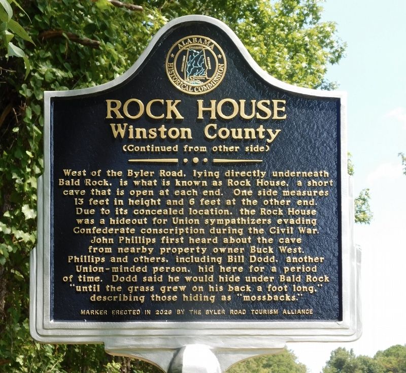Rock House Marker. Click for full size. Rock House Marker image. Click for full size.