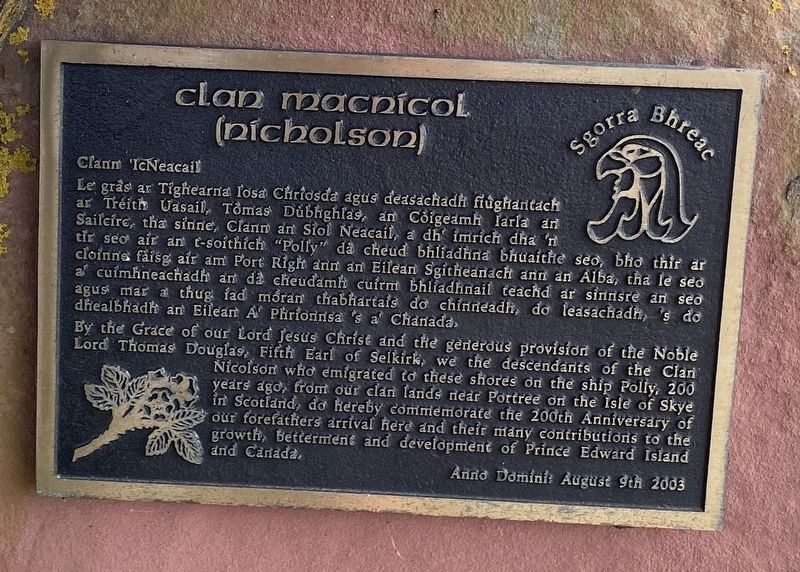 Clan Nicholson Marker image. Click for full size.