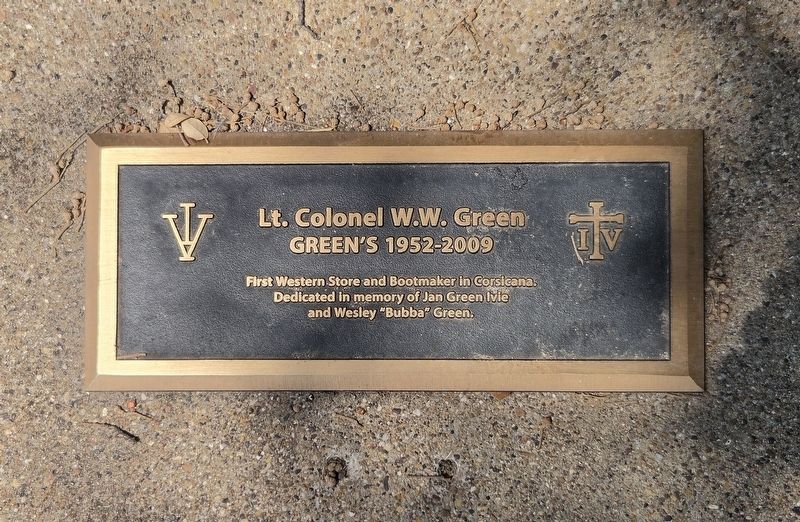 Lt. Colonel W. W. Green Marker image. Click for full size.