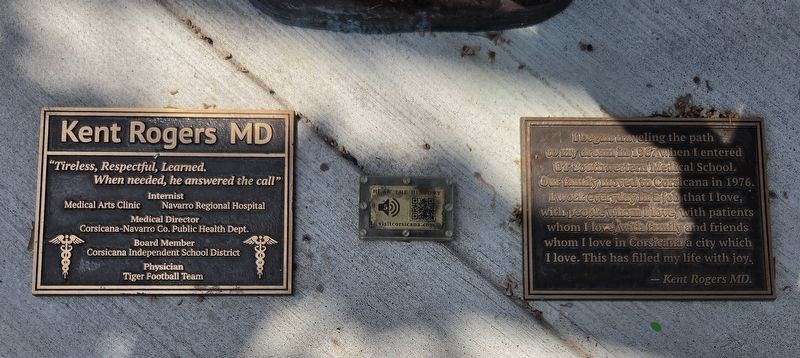 Kent Rogers, M.D. Marker. Click for full size. Kent Rogers, M.D. Marker image. Click for full size.