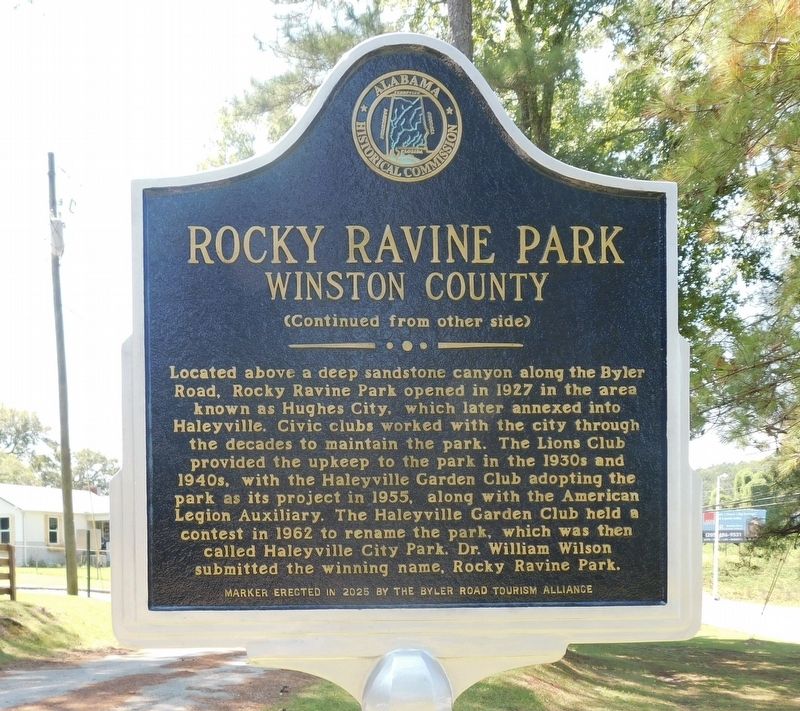 Rocky Ravine Park Marker. Click for full size. Rocky Ravine Park Marker image. Click for full size.