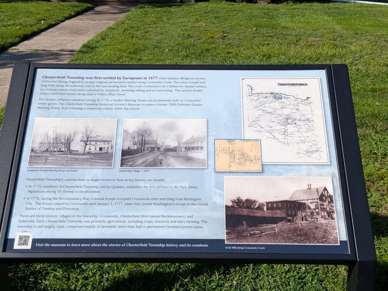 Chesterfield Township Marker. Click for full size. Chesterfield Township Marker image. Click for full size.
