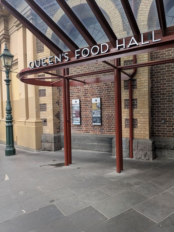 Engaging the Senses Marker outside the Queen's Food Hall. Click for full size. Engaging the Senses Marker outside the Queen's Food Hall image. Click for full size.