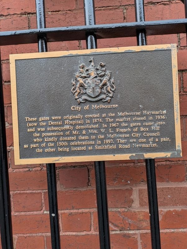 Market Gates Marker. Click for full size. Market Gates Marker image. Click for full size.