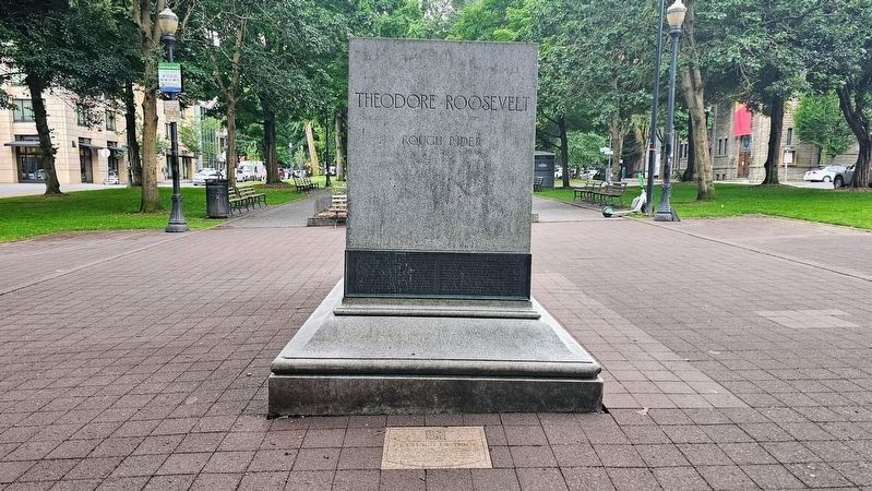 Theodore Roosevelt Marker. Click for full size. Theodore Roosevelt Marker image. Click for full size.
