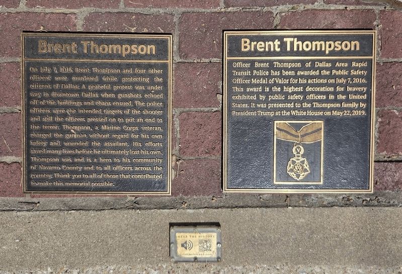 Brent Thompson Marker. Click for full size. Brent Thompson Marker image. Click for full size.