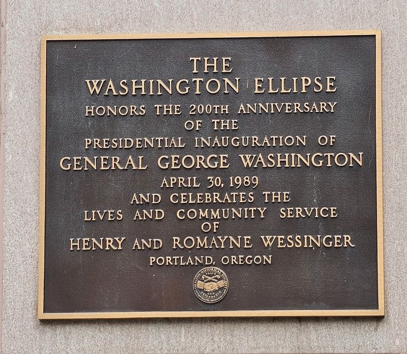 The Washington Ellipse Marker. Click for full size. The Washington Ellipse Marker image. Click for full size.