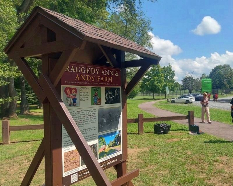 Raggedy Ann & Andy Farm Marker. Click for full size. Raggedy Ann & Andy Farm Marker image. Click for full size.