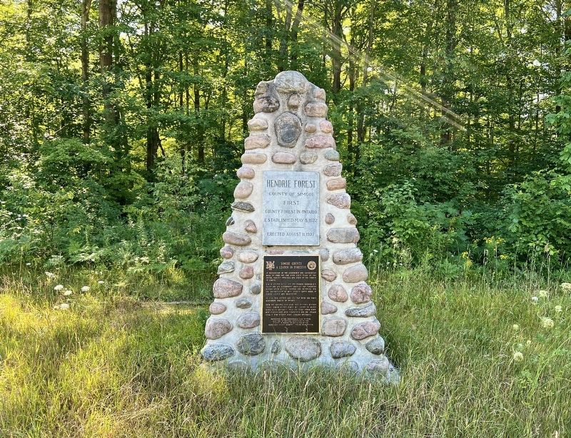 Simcoe County a Leader in Forestry Marker. Click for full size. Simcoe County a Leader in Forestry Marker image. Click for full size.