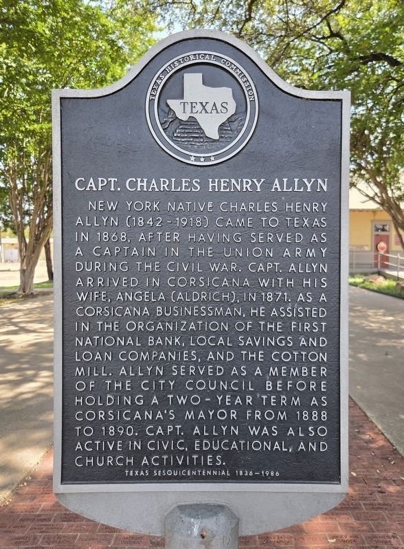 Capt. Charles Henry Allyn Marker. Click for full size. Capt. Charles Henry Allyn Marker image. Click for full size.