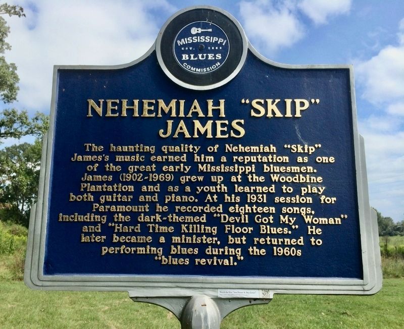 Nehemiah “Skip” James Marker. Click for full size. Nehemiah “Skip” James Marker image. Click for full size.