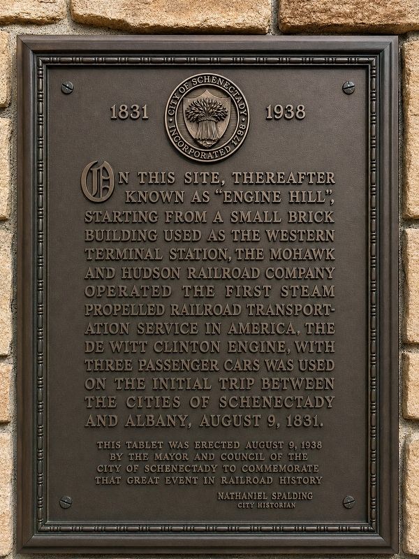 "Engine Hill" Marker. Click for full size. "Engine Hill" Marker image. Click for full size.