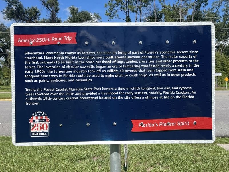 Florida’s Forest Capital Marker. Click for full size. Florida’s Forest Capital Marker image. Click for full size.