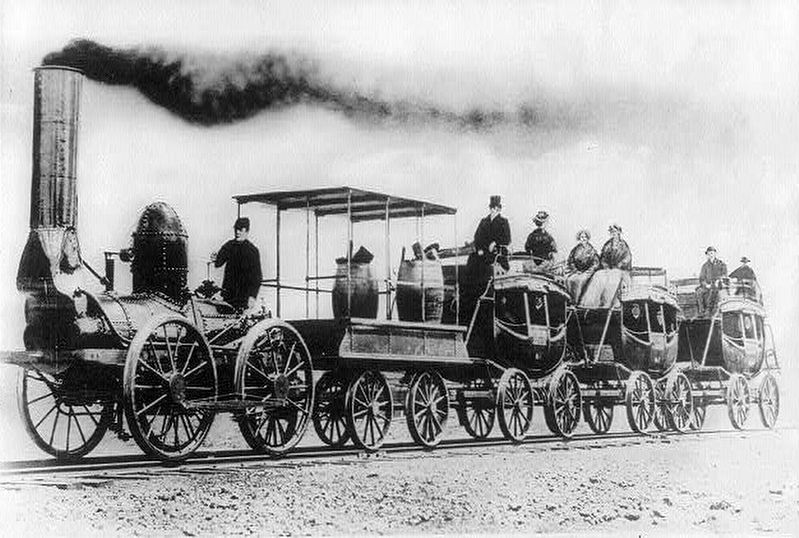 The DeWitt Clinton Locomotive with Train. Click for full size. The DeWitt Clinton Locomotive with Train image. Click for full size.