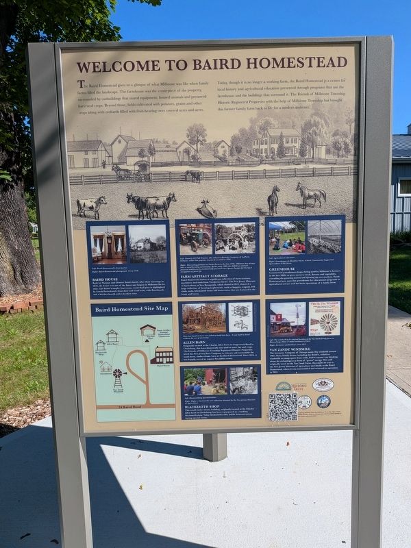 Welcome to Baird Homestead Marker. Click for full size. Welcome to Baird Homestead Marker image. Click for full size.