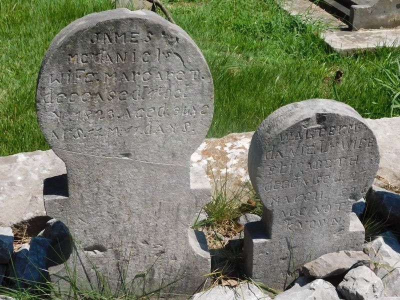 Margaret & Elizabeth McDaniel Headstones image. Click for full size.