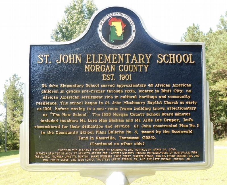 St. John Elementary School Marker. Click for full size. St. John Elementary School Marker image. Click for full size.