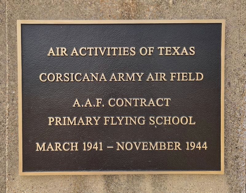 Air Activities of Texas Marker. Click for full size. Air Activities of Texas Marker image. Click for full size.