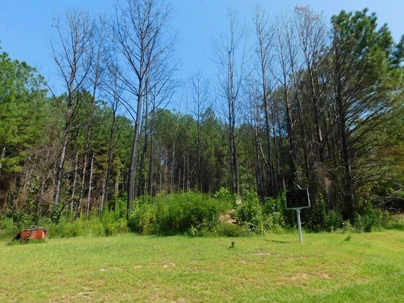 St. John Elementary School Marker and ruins. Click for full size. St. John Elementary School Marker and ruins image. Click for full size.