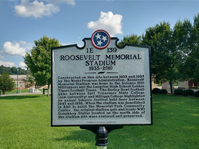 Roosevelt Memorial Stadium Marker. Click for full size. Roosevelt Memorial Stadium Marker image. Click for full size.