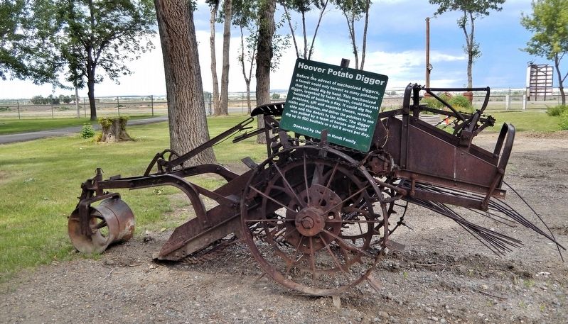 Hoover Potato Digger Marker. Click for full size. Hoover Potato Digger Marker image. Click for full size.