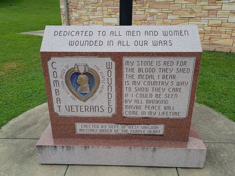 Combat Wounded Veterans Memorial Marker. Click for full size. Combat Wounded Veterans Memorial Marker image. Click for full size.