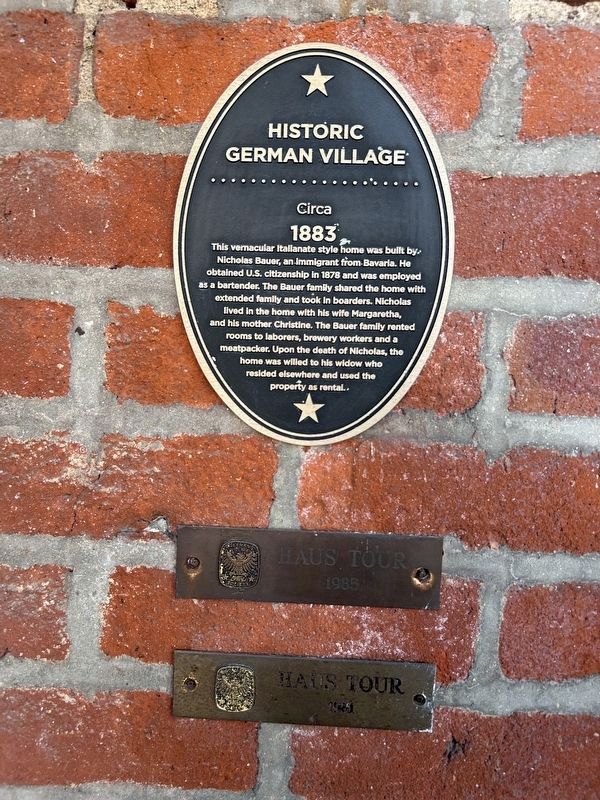 Historic German Village Marker image. Click for full size.