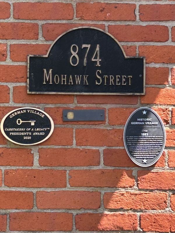 Historic German Village Marker. Click for full size. Historic German Village Marker image. Click for full size.