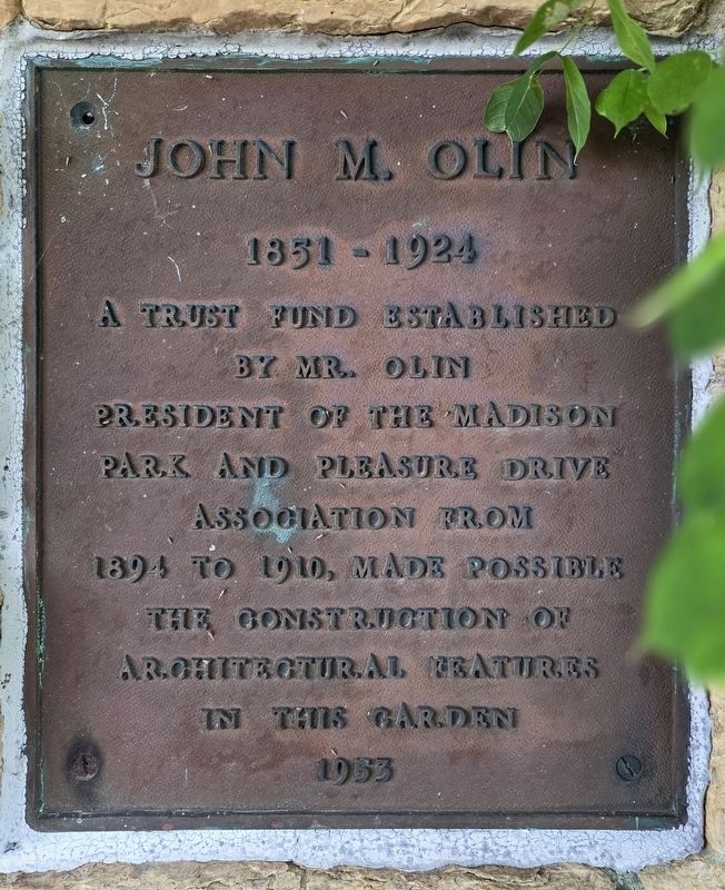 John M. Olin Marker. Click for full size. John M. Olin Marker image. Click for full size.