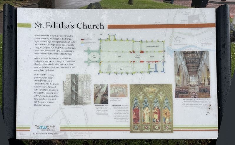 St Editha's Church Marker. Click for full size. St Editha's Church Marker image. Click for full size.