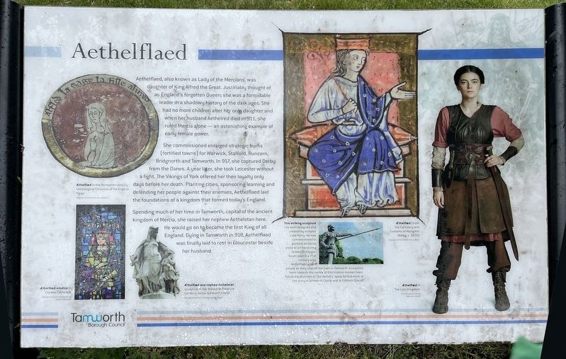 Aethelflaed Marker. Click for full size. Aethelflaed Marker image. Click for full size.
