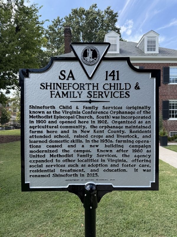 Shineforth Child and Family Services Marker. Click for full size. Shineforth Child and Family Services Marker image. Click for full size.