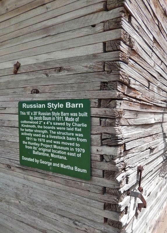 Russian Style Barn Marker. Click for full size. Russian Style Barn Marker image. Click for full size.