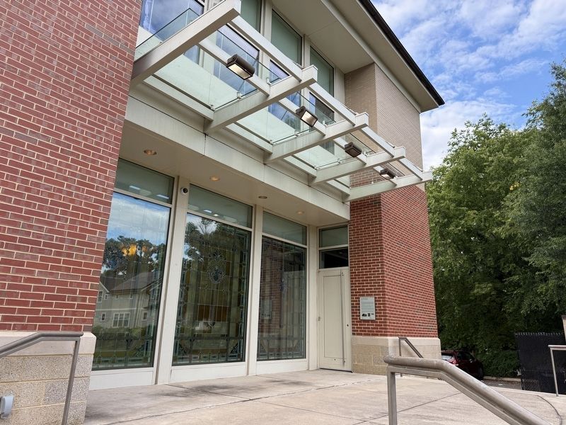 <i>Untitled,</i> early 1930s, restored 2004 Marker to the right of the Tiffany Windows. Click for full size. <i>Untitled,</i> early 1930s, restored 2004 Marker to the right of the Tiffany Windows image. Click for full size.