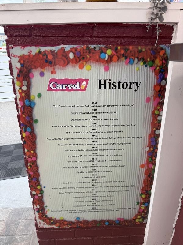 Carvel🍦 History. Click for full size. Carvel🍦 History image. Click for full size.