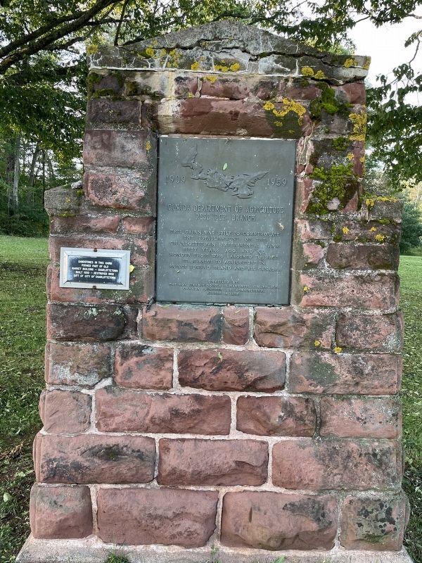 Canada Department of Agriculture Research Branch Marker. Click for full size. Canada Department of Agriculture Research Branch Marker image. Click for full size.