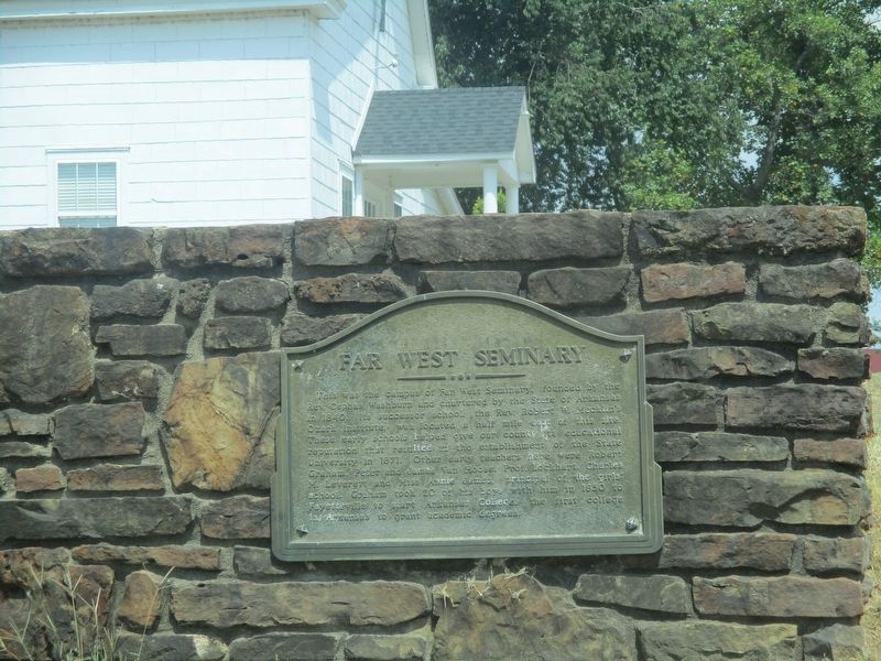Far West Seminary Marker. Click for full size. Far West Seminary Marker image. Click for full size.