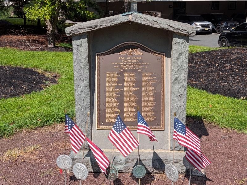 Plainsboro Roll of Honor. Click for full size. Plainsboro Roll of Honor image. Click for full size.