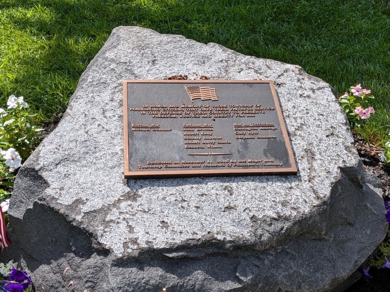 Plainsboro Veterans Memorial. Click for full size. Plainsboro Veterans Memorial image. Click for full size.
