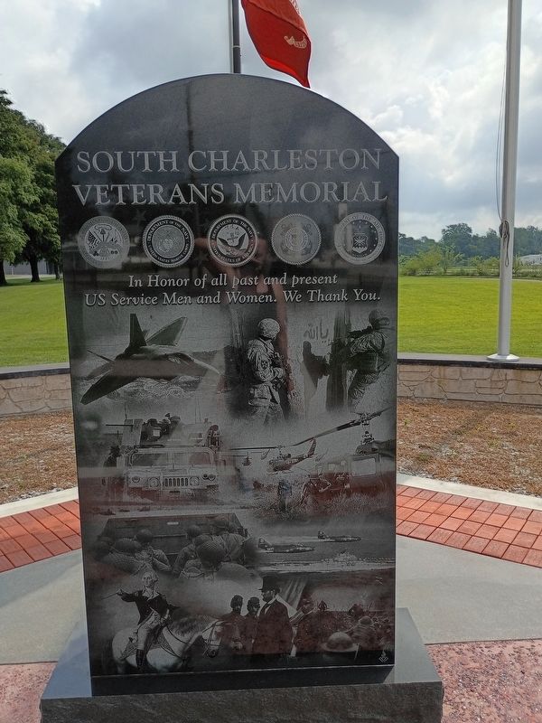 South Charleston Veterans Memorial Marker image. Click for full size.