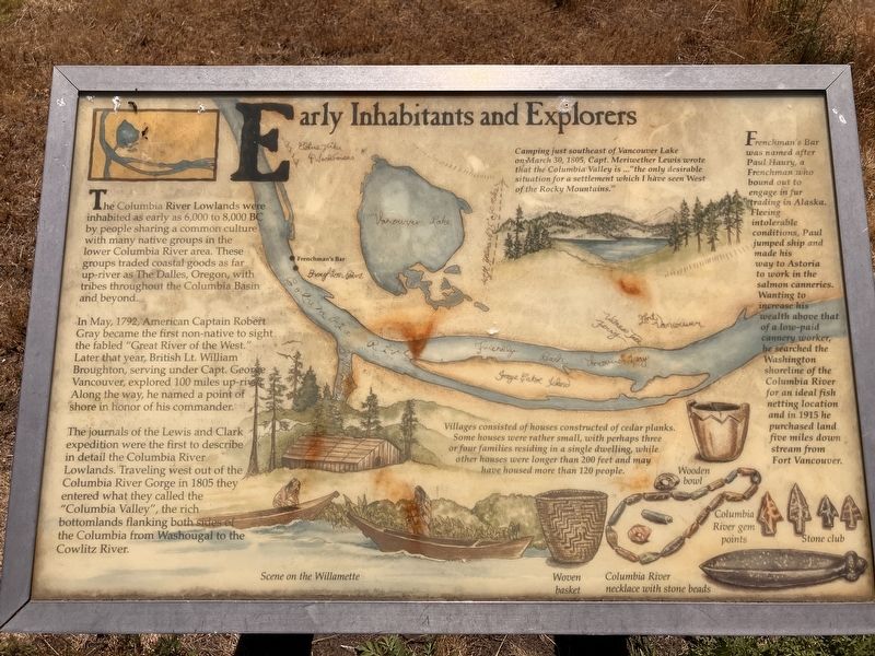 Early Inhabitants and Explorers Marker. Click for full size. Early Inhabitants and Explorers Marker image. Click for full size.