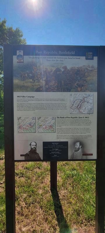 Port Republic Battlefield (panel 1). Click for full size. Port Republic Battlefield (panel 1) image. Click for full size.